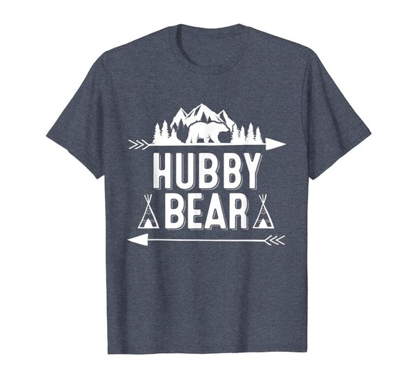 

hubby bear tribal arrow matching family t-shirt, White;black