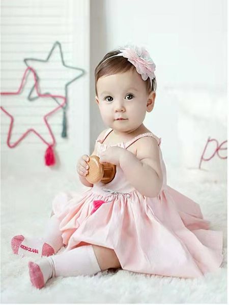 

hair accessories baby band children's elastic headband bowknot hat cap crown flowers pearl princess lovely for girls and gift, Slivery;white