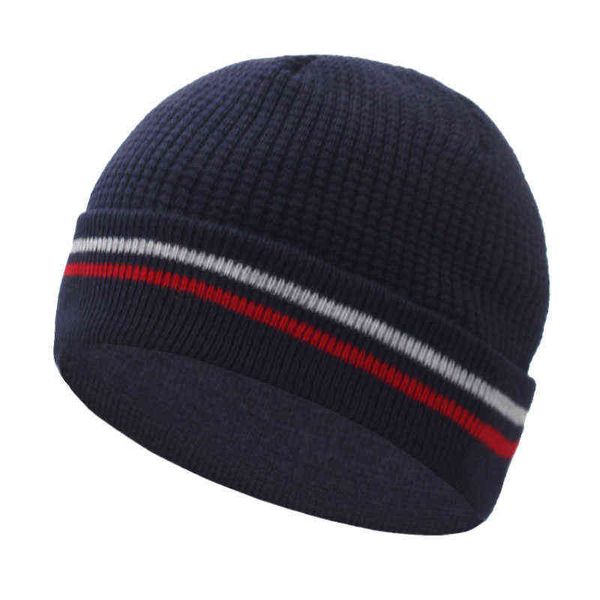 

skullies beanies casual knitted hat men beanie hats for men women cap autumn gorro ski warm skull bonnet men's winter hat cap y21111, Blue;gray