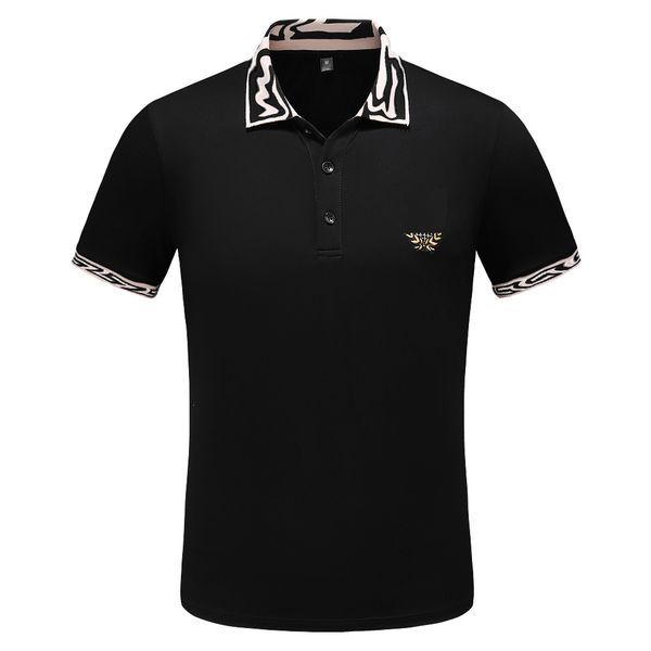 

luxury casual mens t shirt breathable polo wear designer short sleeve t-shirt 100% cotton wholesale black and white size m~3xl pp24, White;black