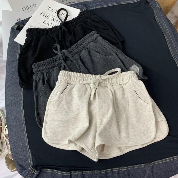 

women's shorts women summer loose casual home sports yoga ropa mujer, White;black