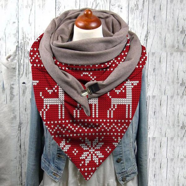 

scarves women scarf winter fashion printing view art print button szalik functional soft wrap casual warm shawls, Blue;gray