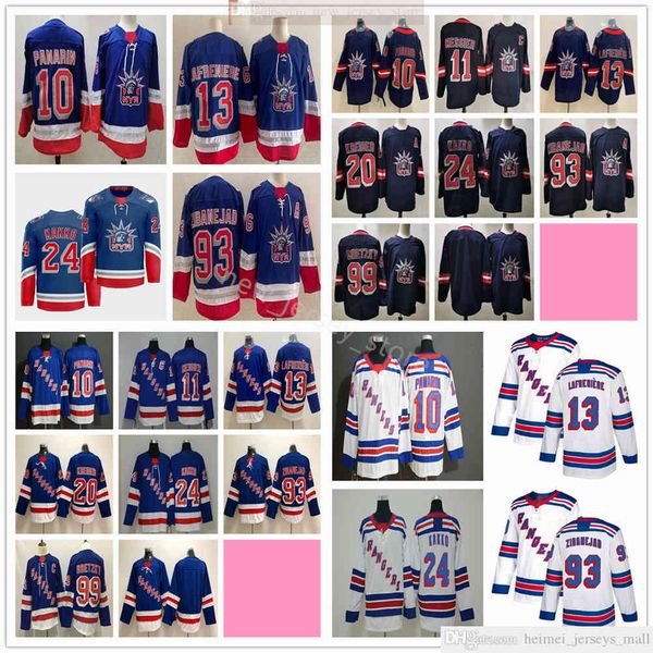 

2021 2022 news york rangers hockey jerseys artemi panarin mark messier alexis lafrenier kaapo kakko mika zibanejad chris kreider shattenkirk, Black;red
