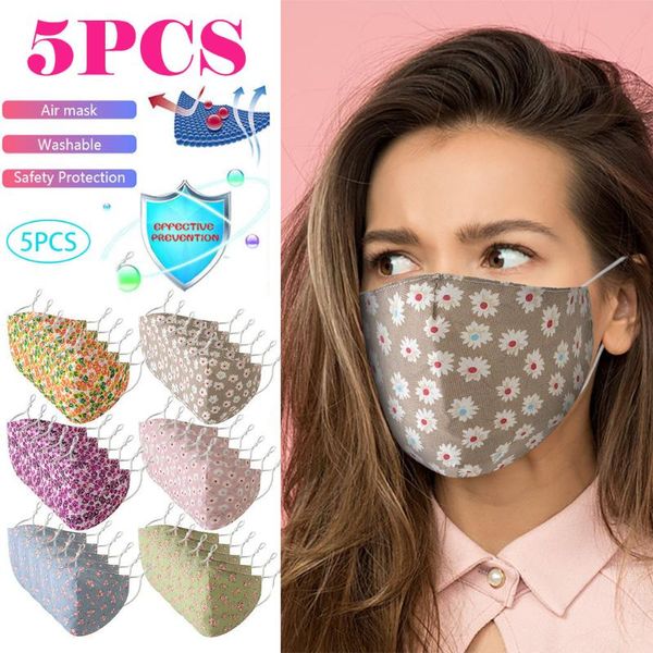 

5pcs reusable washcloth fashion cloth-washcloth breathable for germ protection adults scarf bandana cycling caps & masks, Black