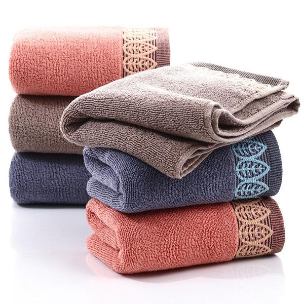 

towel [2pcs] cotton face bathing water absorbent soft fabric female clean fiber male family travel