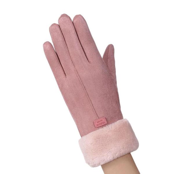 

fingerless gloves mrwonder solid color women winter warm windproof touch screen thicken full finger, Blue;gray