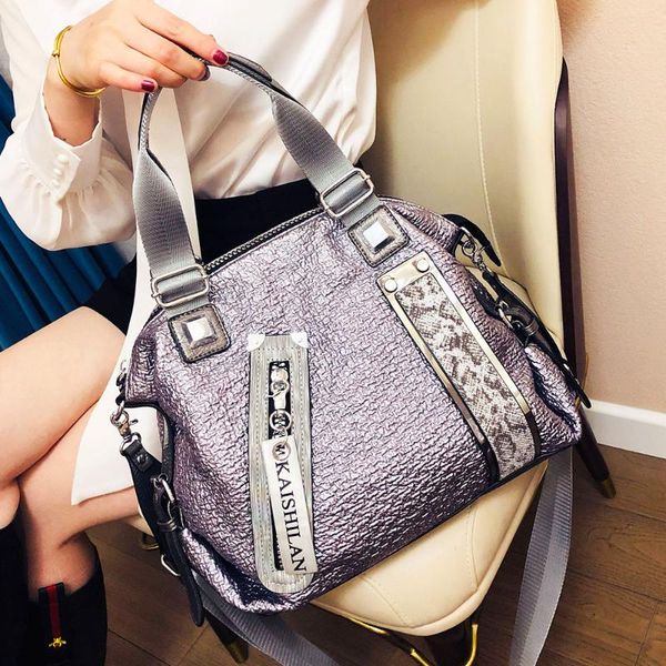 

evening bags for women 2021 trendy fashion one-shoulder messenger bag texture large capacity pu soft leather tote bolsa feminina