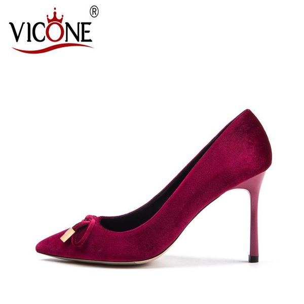 

dress shoes vicone women's pointed high heels v10234, Black