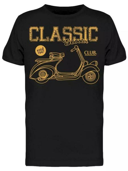 

A Classic Scooter, Club Tee Men's -Image by Shutterstock, White;black