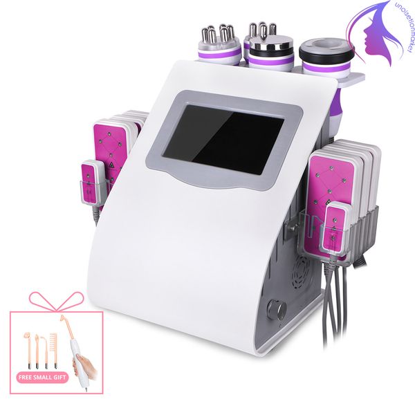 

6 in 1 vacuum rf radio frequency slimming 40k body cavitation lllt lipo laser device liposuction ultrasonic machine