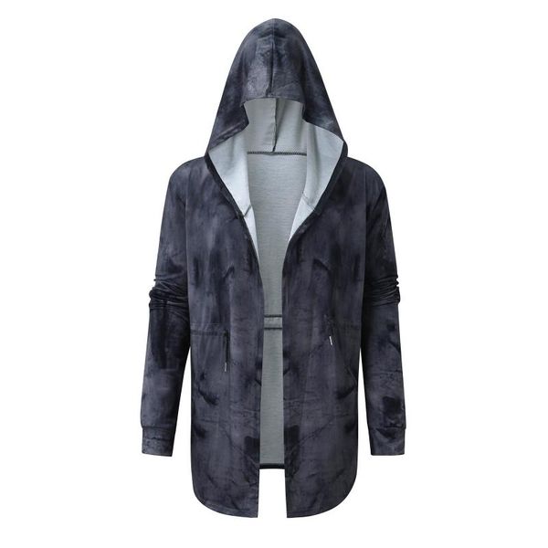 

men's jackets telotuny casual fashion long sleeve cross print hoodies loose drawstring light coat with pocket, Black;brown
