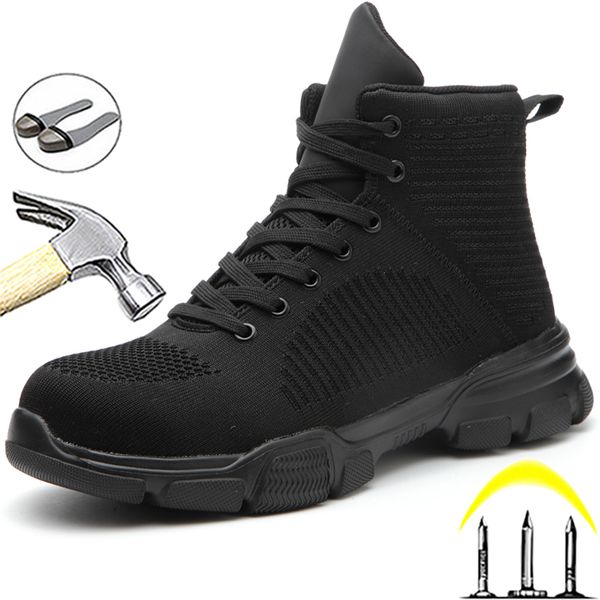 

lightweight work & safety boots with steel toe cap work shoes indestructible safety shoes men puncture-proof men work boots