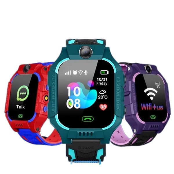 

kid smart watch lbs position location sos camera phone smart baby watch voice chat smartwatch mobile watch vs q02 z6