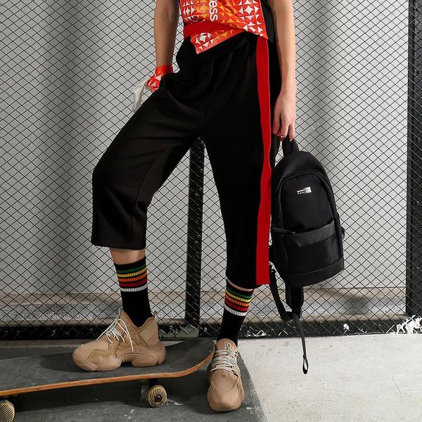 

women's pants & capris mishow joint design 2021 summer hip hop belted camping trekking outdoor trousers joggers sports sae19a2463, Black;white