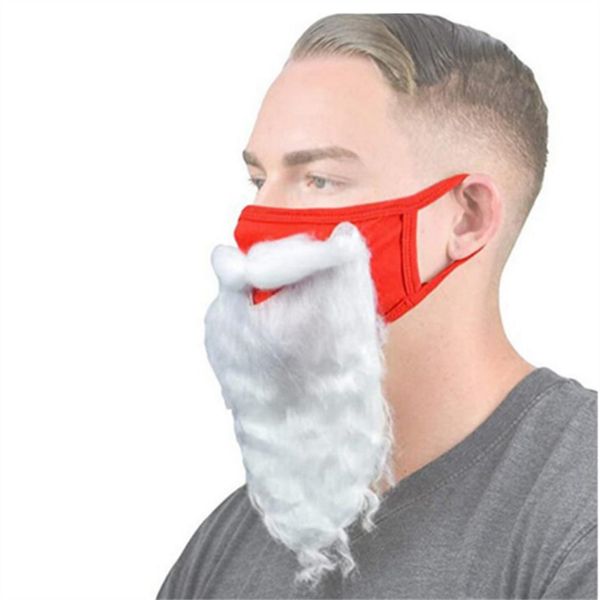 Natale Babbo Natale Barba Maschere per il viso Caschi Festa Costume Collezione riutilizzabile Decorazioni lavabili alla moda alla moda per adulti Moto Bicicletta