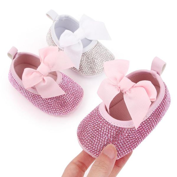 

baby toddler shoes girl rhinestone soft sole princess for born fashion 0-1 cute first walkers
