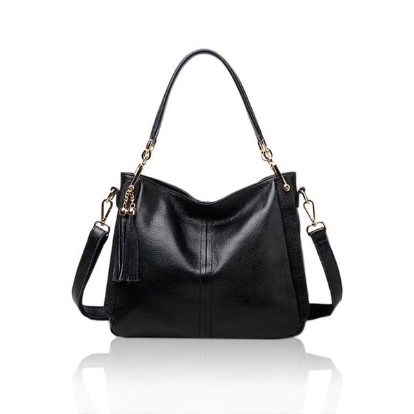 

layer cow leather lady crossbody single shoulder removable strap large capacity hangbag fashion travel bags duffel