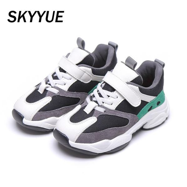 

sneakers spring kids sport baby girls chunky children white casual boys brand running shoes trainers 2021, Black;red