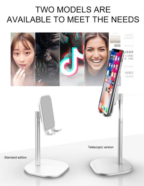 

mobile phone adjustable desk stand holder aluminum deskportable universal stable mount cradle bracket for ipad cell mounts & holders