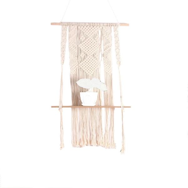 

bathroom shelves big deal macrame woven tapestry wall hanging shelf planter basket handmade plant hanger pot party wedding home deco