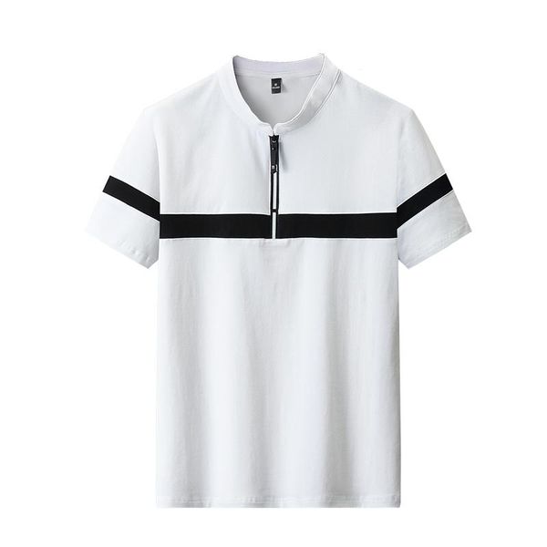 

men's polos shirt men cotton summer short male fashion clothes streetwear plus size 4xl,dt162, White;black