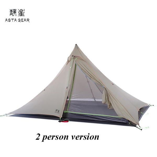 

just 900 grams asta fengyin 2 side 20d silnylon pyramid no-see-um net 1 or person layer 3 seasons camping tent tents and shelters