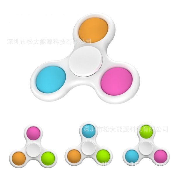 

New rodent killing pioneer bubble music fingertip top pressing toy colorful silicone decompression rotary plate