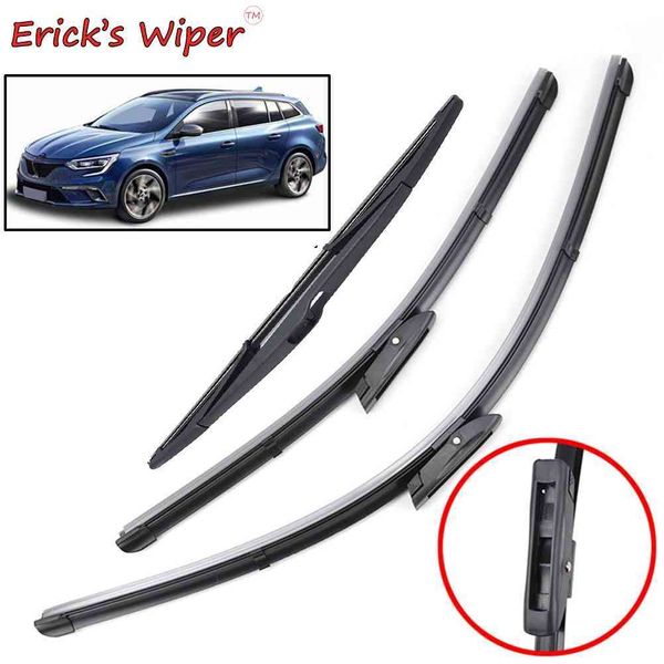 Lâminas de limpeza traseira da frente de Erick para megane sport tourer propriedade 3 windshield windscreen janela 24 