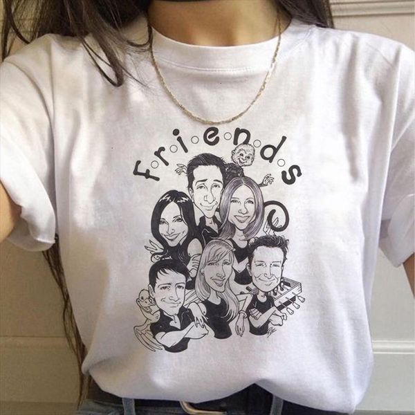 

and womens friends tv men t shirt show harajuku ladies alphabet casual graphic, White;black
