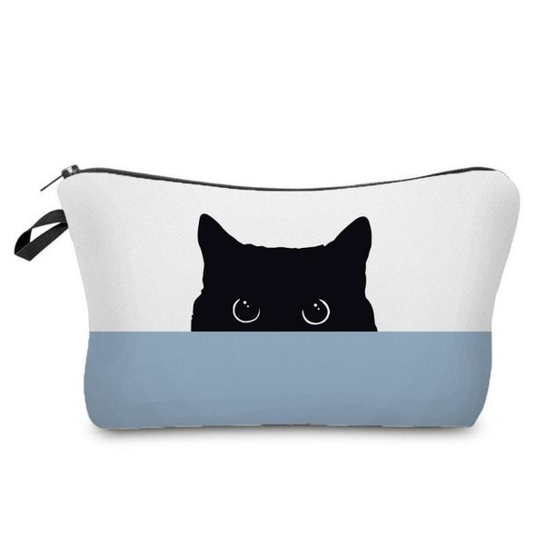 

cosmetic bags & cases lovely printed cat cosmetics organizer bag pretty women's makeup fashion storage for women small toiletry