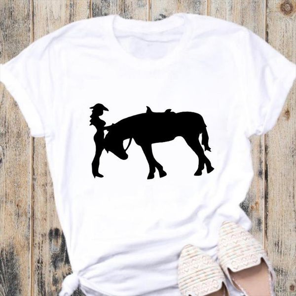 

And Women Horse Graphic Print Mens T Shirt White Short Sleeve Loose Aesthetic Tee Tops Ladies, White;black