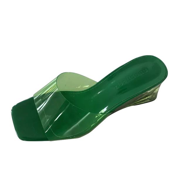 

sandals women summer 2021 female shoes woman wedges casual green high heels slippers white pink vrouw, Black