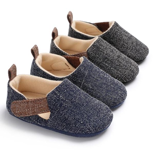 

first walkers spring and autumn 0-18 months baby shoes for boys girls with silicone non-slip sole casual walking