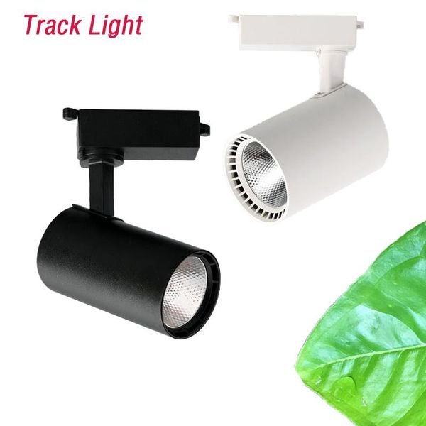 

track lights led light 7/20/12w cob ceiling aluminum rails fixture for clothing shop living room home indoor white