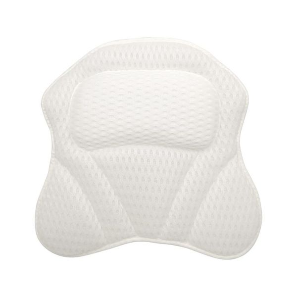 

other bath & toilet supplies head rest suction cup bathroom home spa gift white supportive portable bathtub pillow 4d mesh accessories comfo