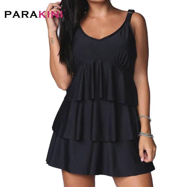

plus size two piece ruffles swimsuit 2021 sports swimwear biquini trunks tankini push up women's swimming suit one-piece suits