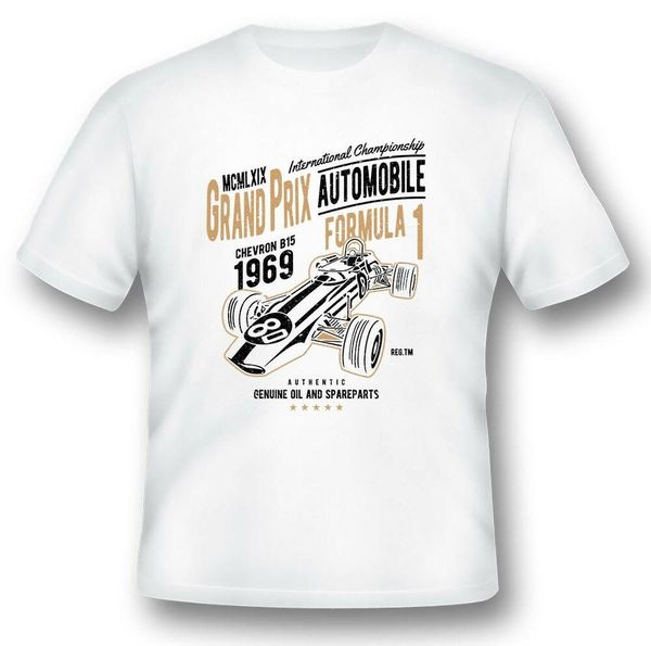 

formula 1 gran prix tee shirt black or white, White;black