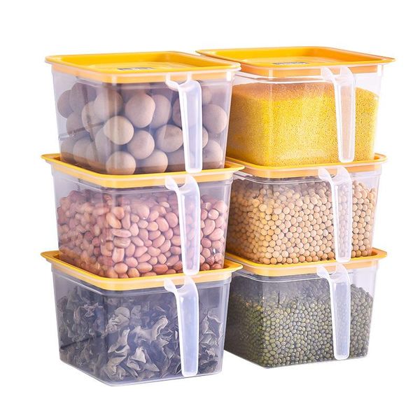 

storage bottles & jars plastic rice container containers with lids box almacenaje cocina canister set ac50cn