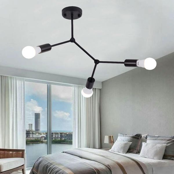 

ceiling lights modern creative design for living room bedroom black white body e27 lamparas de techo lighting fixture luminaire