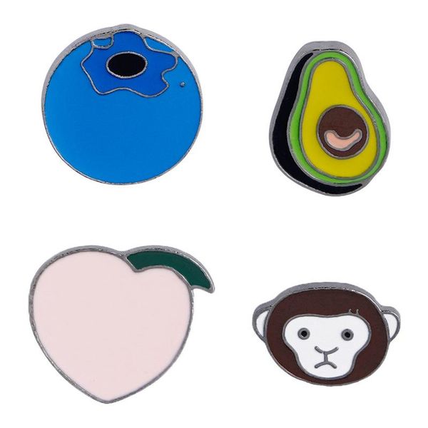 

pins, brooches cute cartoon fruits girl enamel collar pins badge corsage brooch jewellery, Gray
