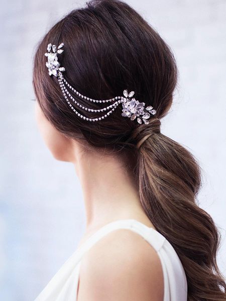 

vintage silver gold rhinestone bridal hair comb banquet prom girls headband wedding accessories for hair ornaments jewelry