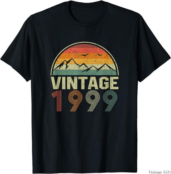 

men's t-shirts classic 22nd birthday gift idea vintage 1999 t-shirt, White;black