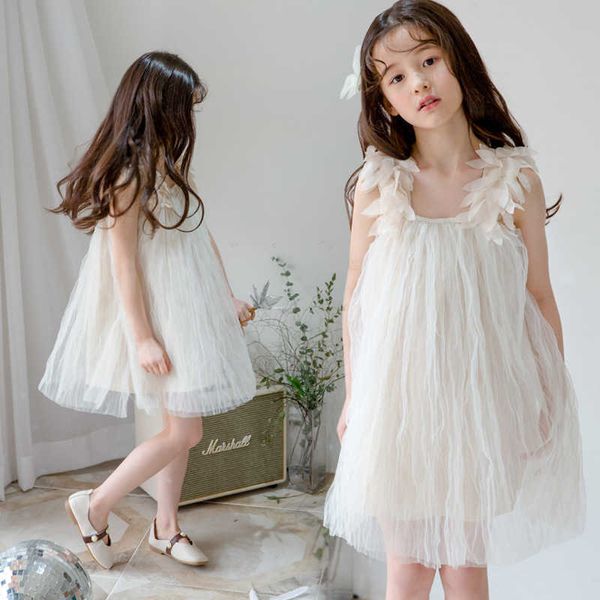 Bellissime cinturini da fiori Dress per bambini Tulle Princess Vestido Bambini Outfit di abbigliamento estivo 210529