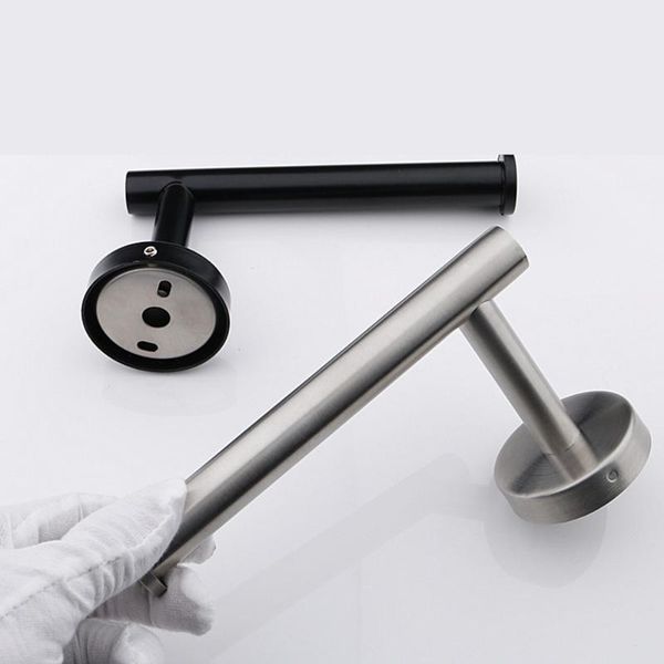 

toilet paper holders holder tissue rack wall mounted bathroom kitchen roll hook modern black hanger