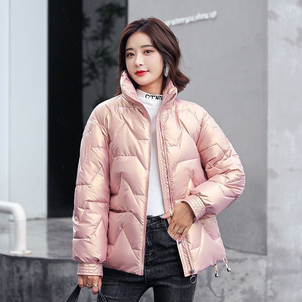 

women's jackets winter coat with a turtleneck, short jacket quilted cotton, warm, casual, parka, , kzud, Black;brown