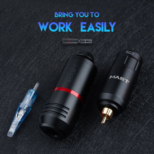 

powerful dragonhawk mast tattoo rotary pen machine coreless motor permanent makeup needle cartridges mast wireless power supplyscouts