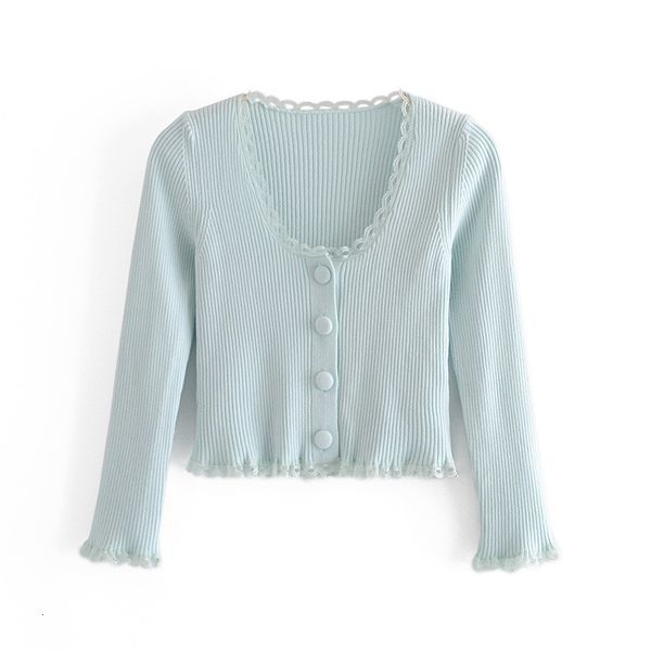 

women's knits & tees cute ladies pachwork lace vintage knitted short cardigans women sprint slim sweaters girls elastic, White