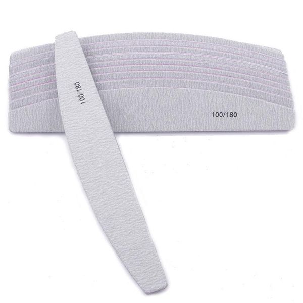 

nail files file 100/180 half moon sandpaper sanding blocks grinding polishing manicure care tool professional