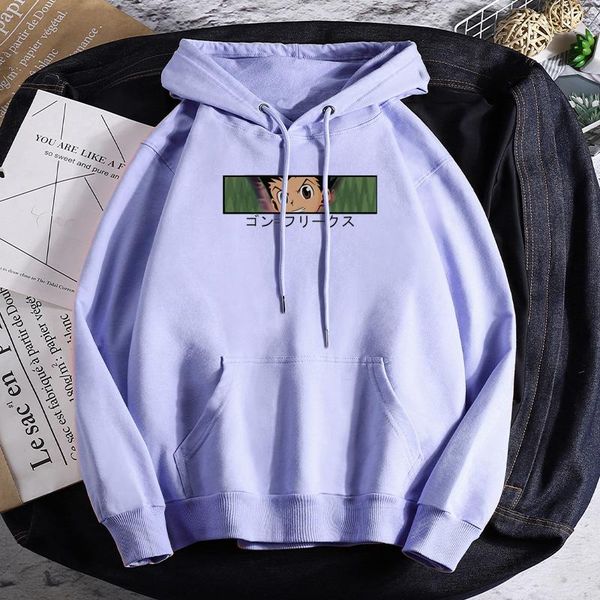 

men's hoodies & sweatshirts kawaii japanese anime x men funny cartoon hisoka morow graphic harajuku killua male, Black