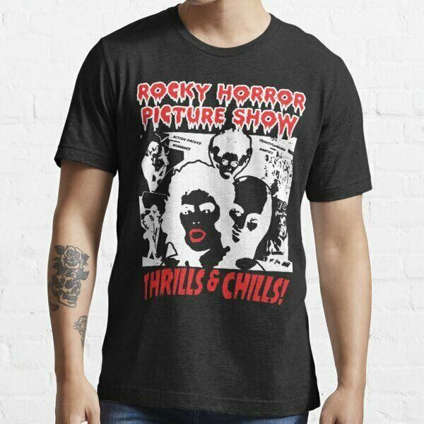 

rocky horror 80s 1980s retro vintage distressed face mask t-shirt, White;black